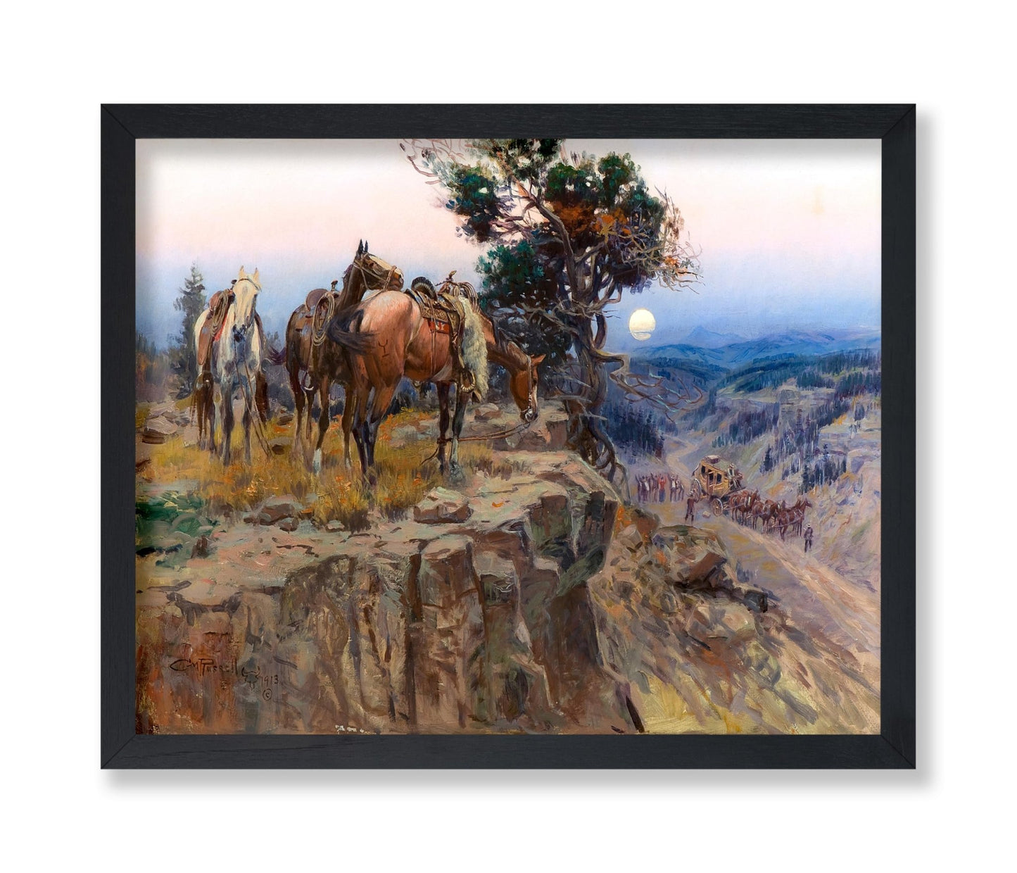 Charles Marion Russell - Innocent Allies, The Holdup