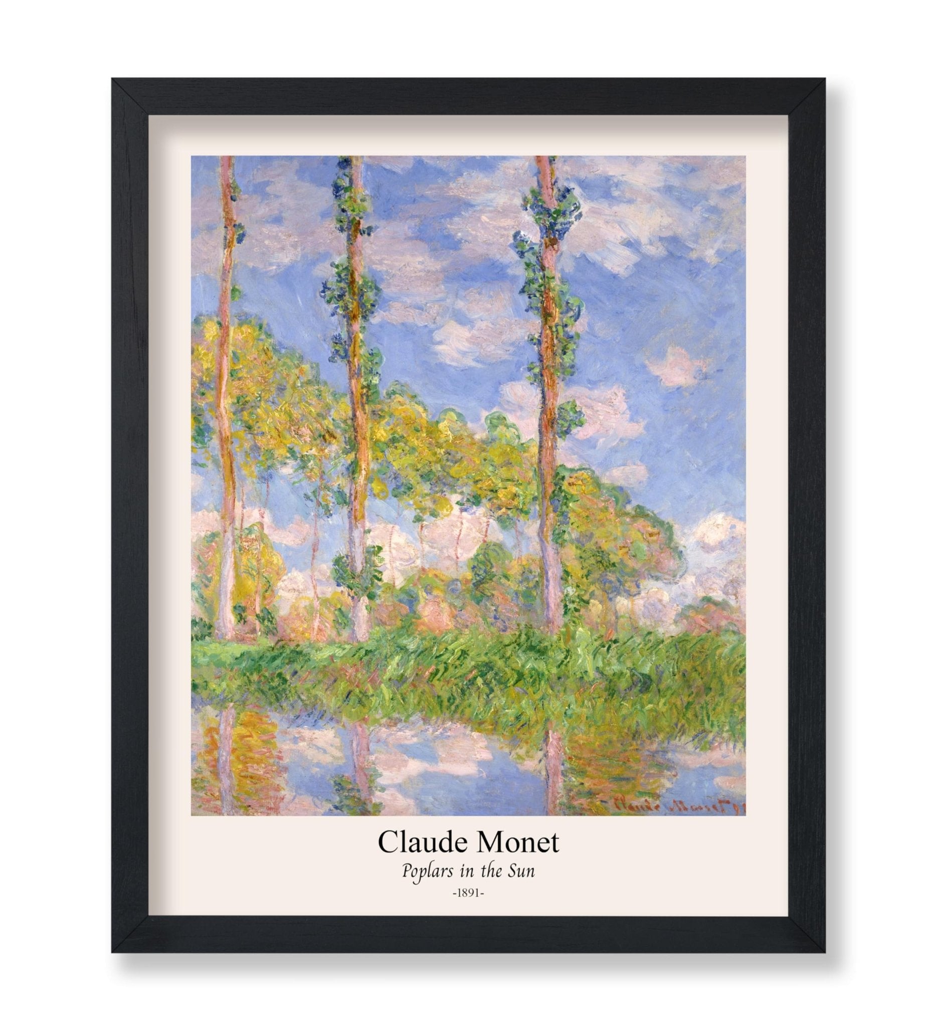 Claude Monet - Poplars in the Sun No1