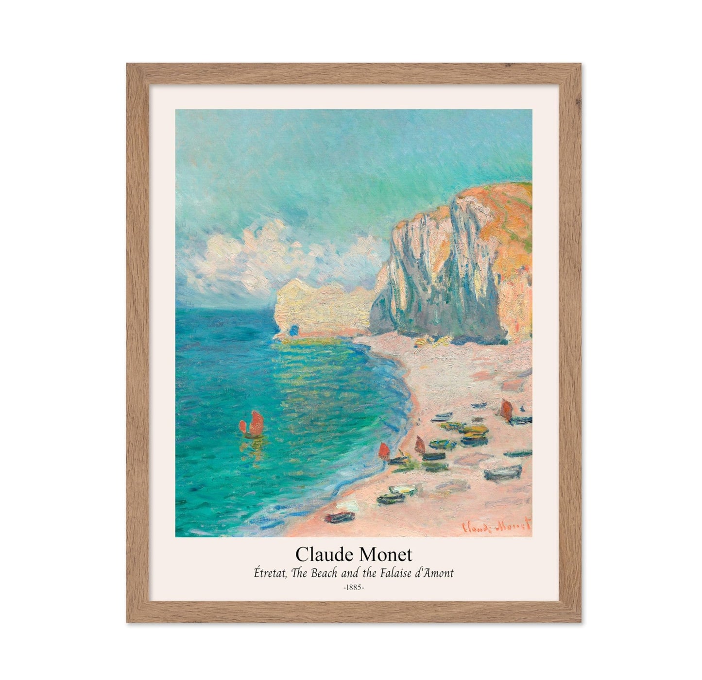 Claude Monet - Beach & Falaise d'Amont