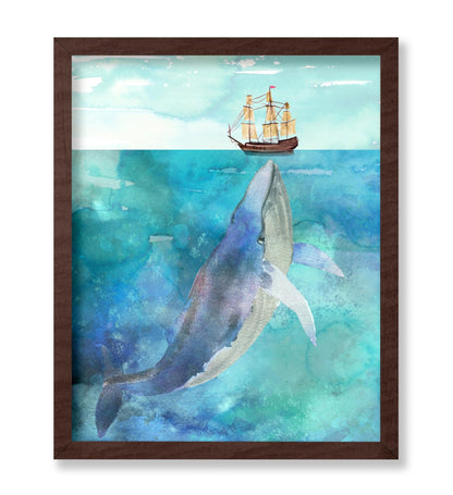 Whale And Ship