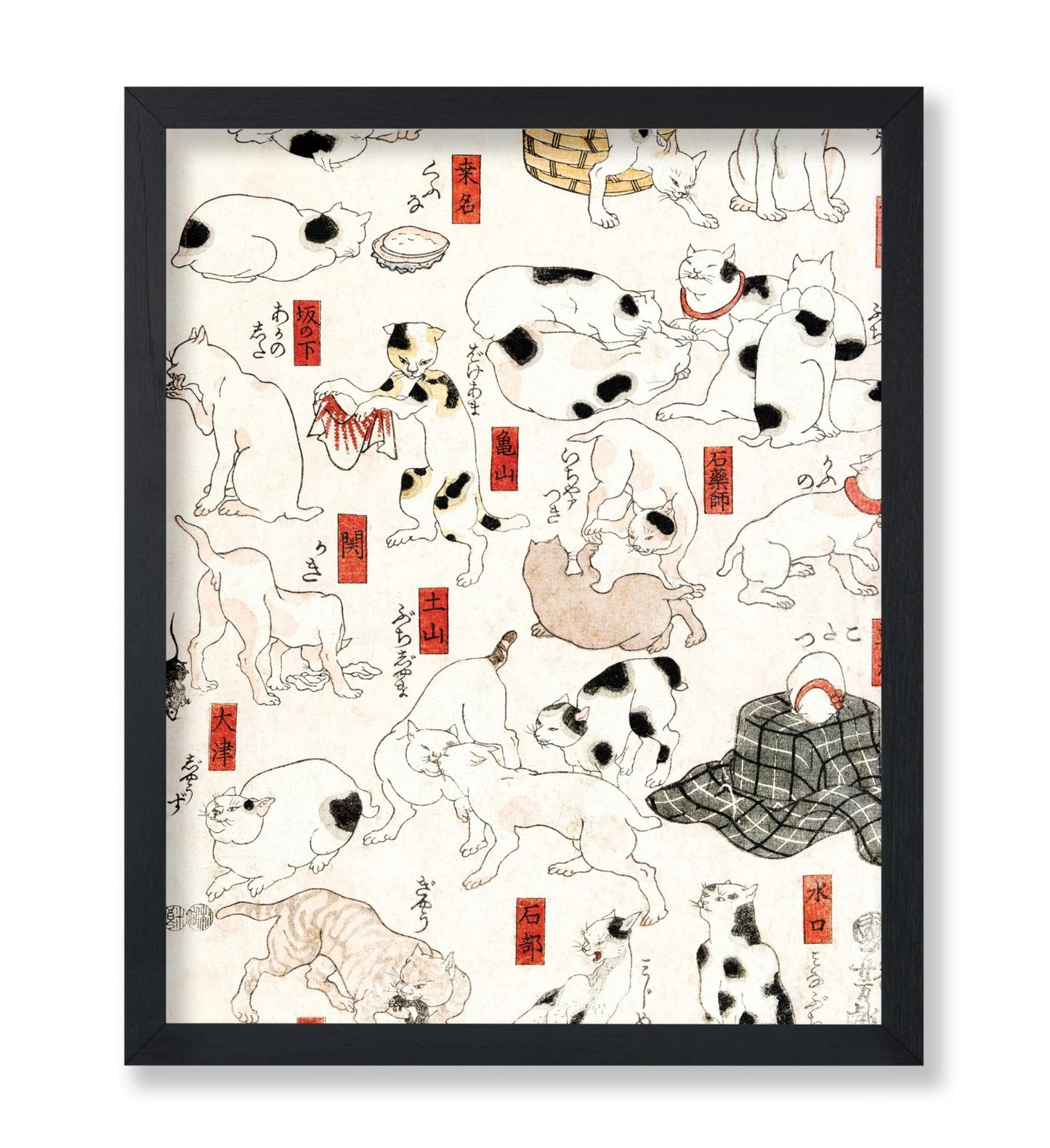 Utagawa Hiroshige - Japanese Woodblock Cats