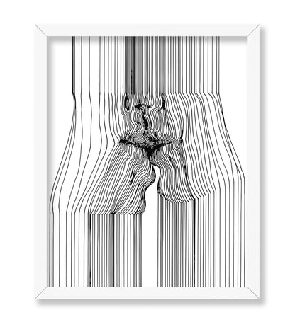 Kissing Line Drawing