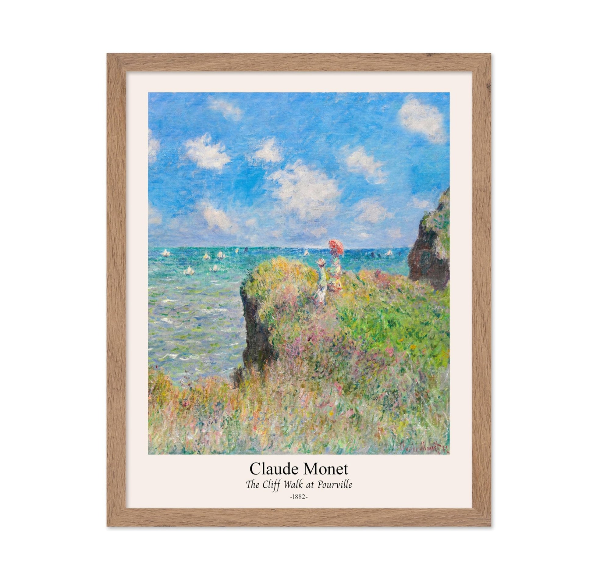Claude Monet - Cliff Walk at Pourville