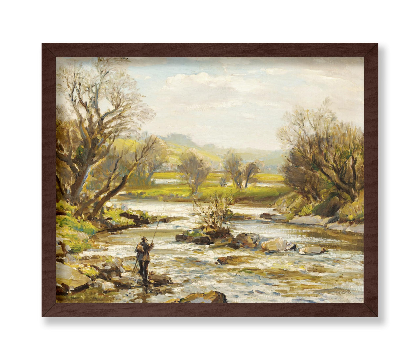 Man Crossing River