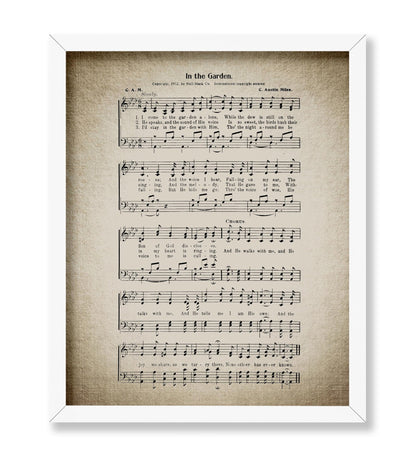 In the Garden Hymnal Sheet