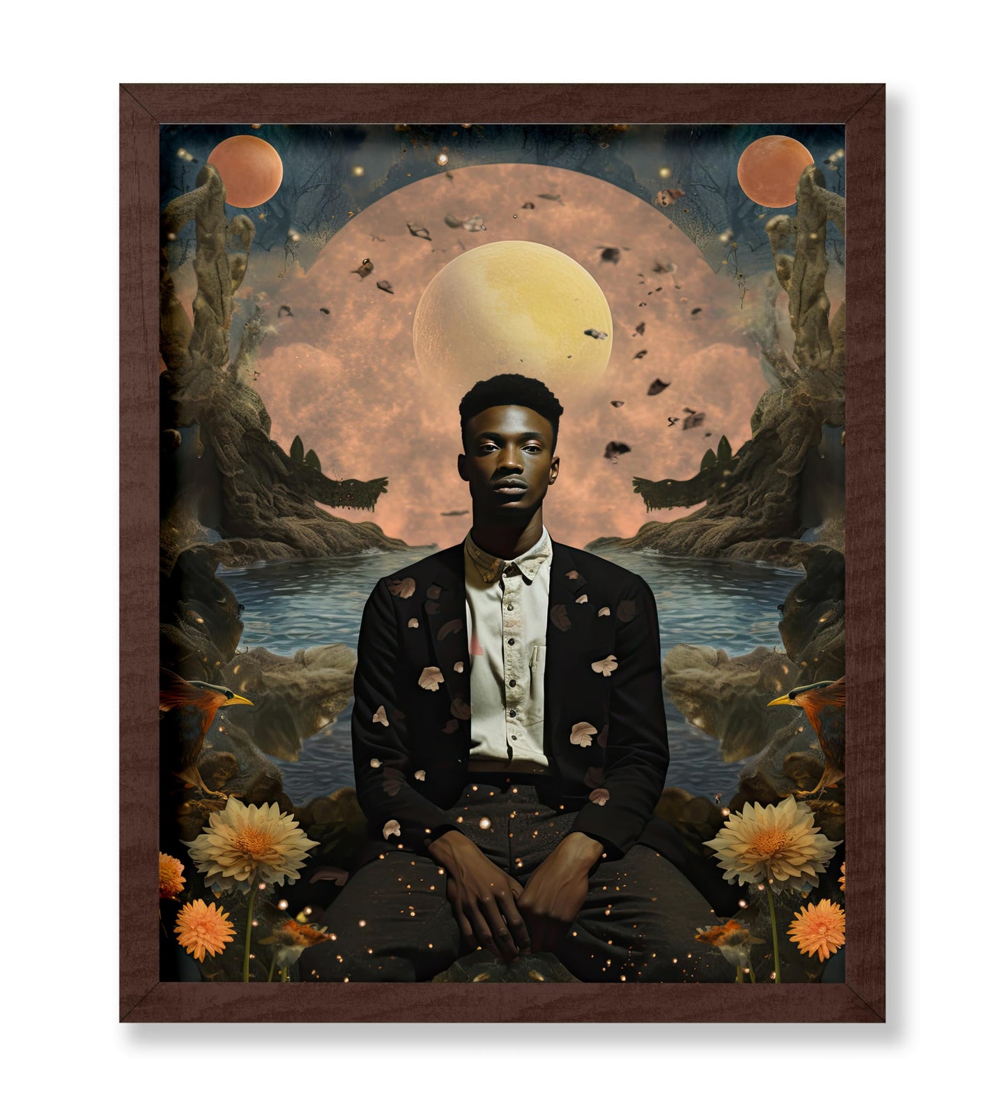 Trippy African American Man