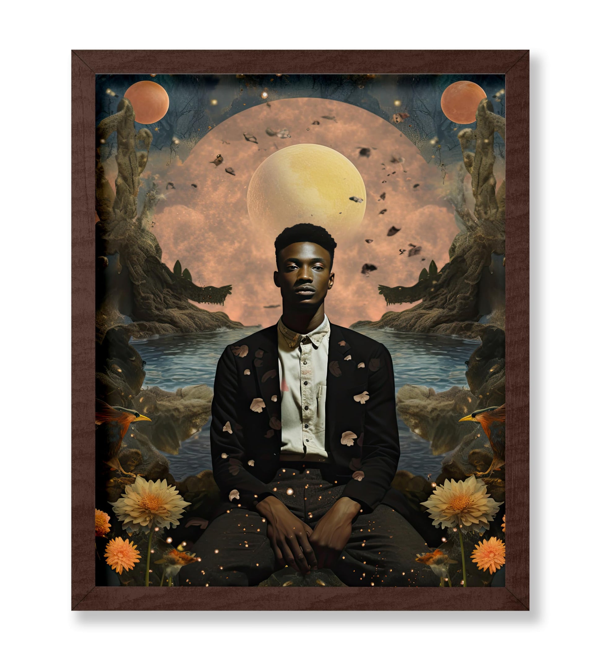 Trippy African American Man