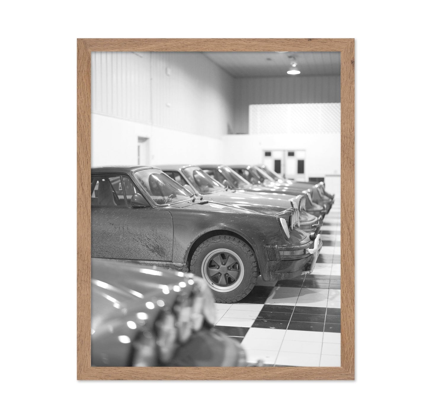 Cars Parked in Garage