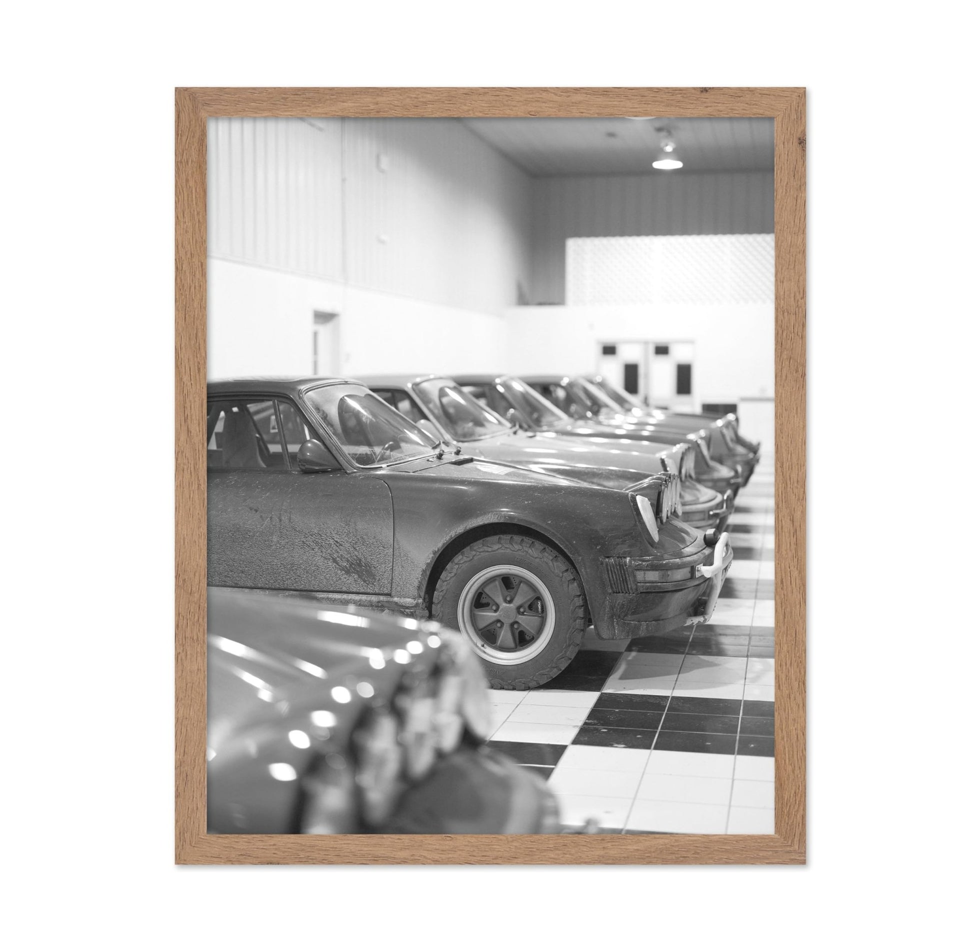 Cars Parked in Garage