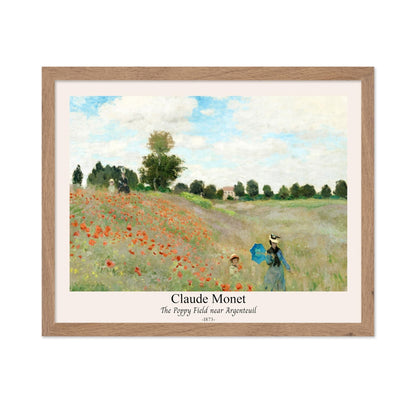 Claude Monet - Poppy Field Near Argenteuil