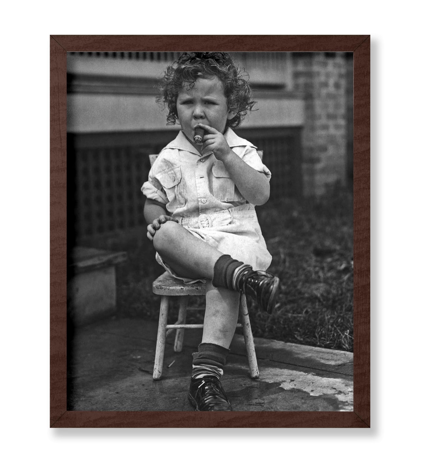 Young Boy Smoking Cigar