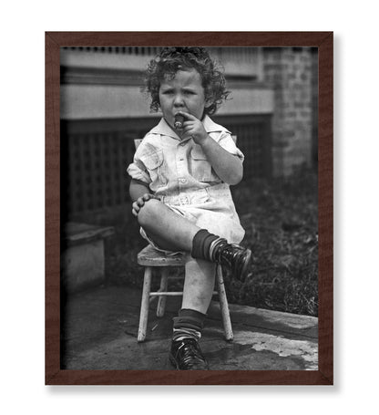 Young Boy Smoking Cigar
