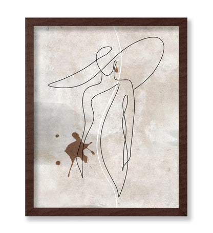 Elegant Woman Line Art