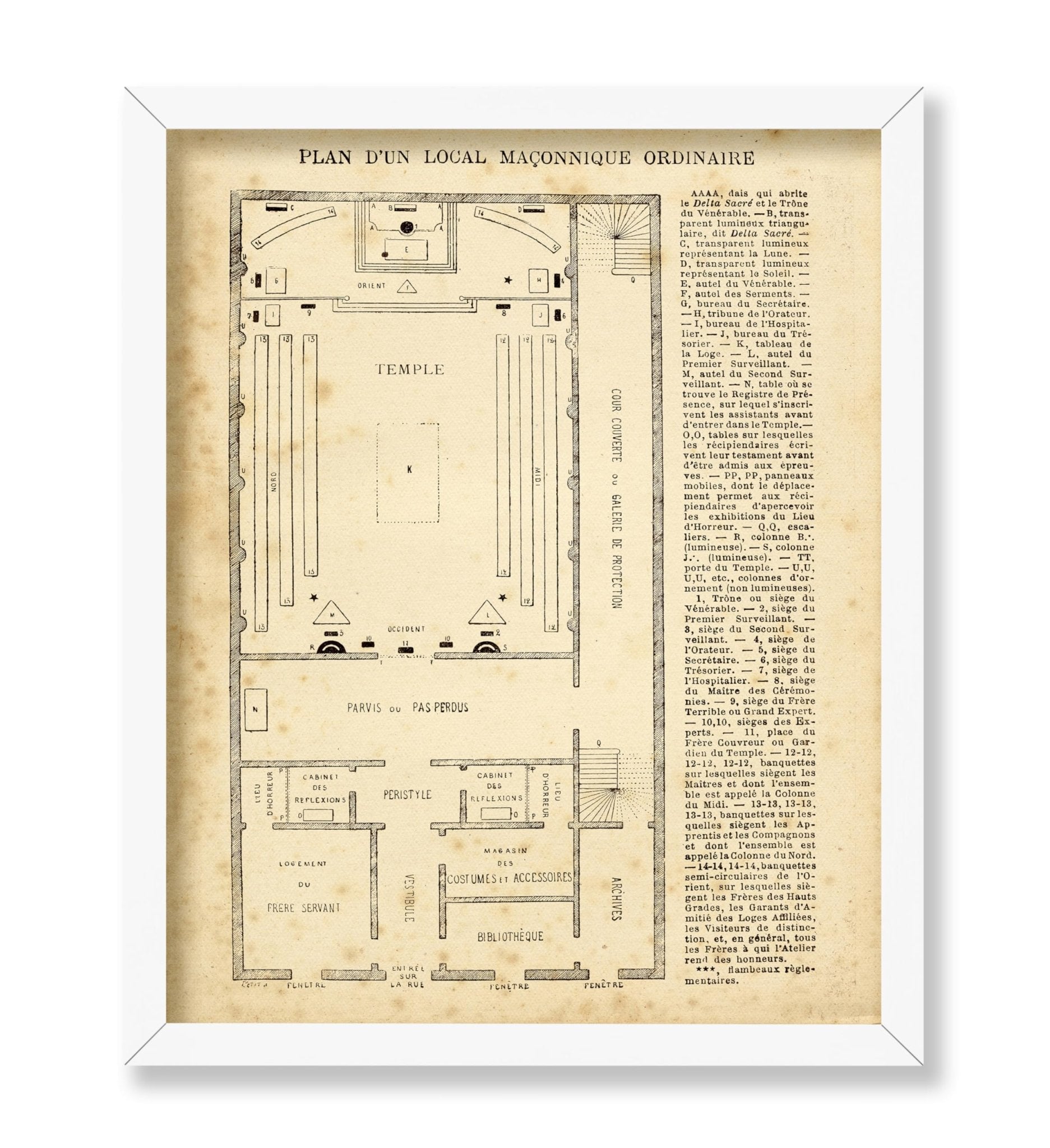 Masonic Temple Plan