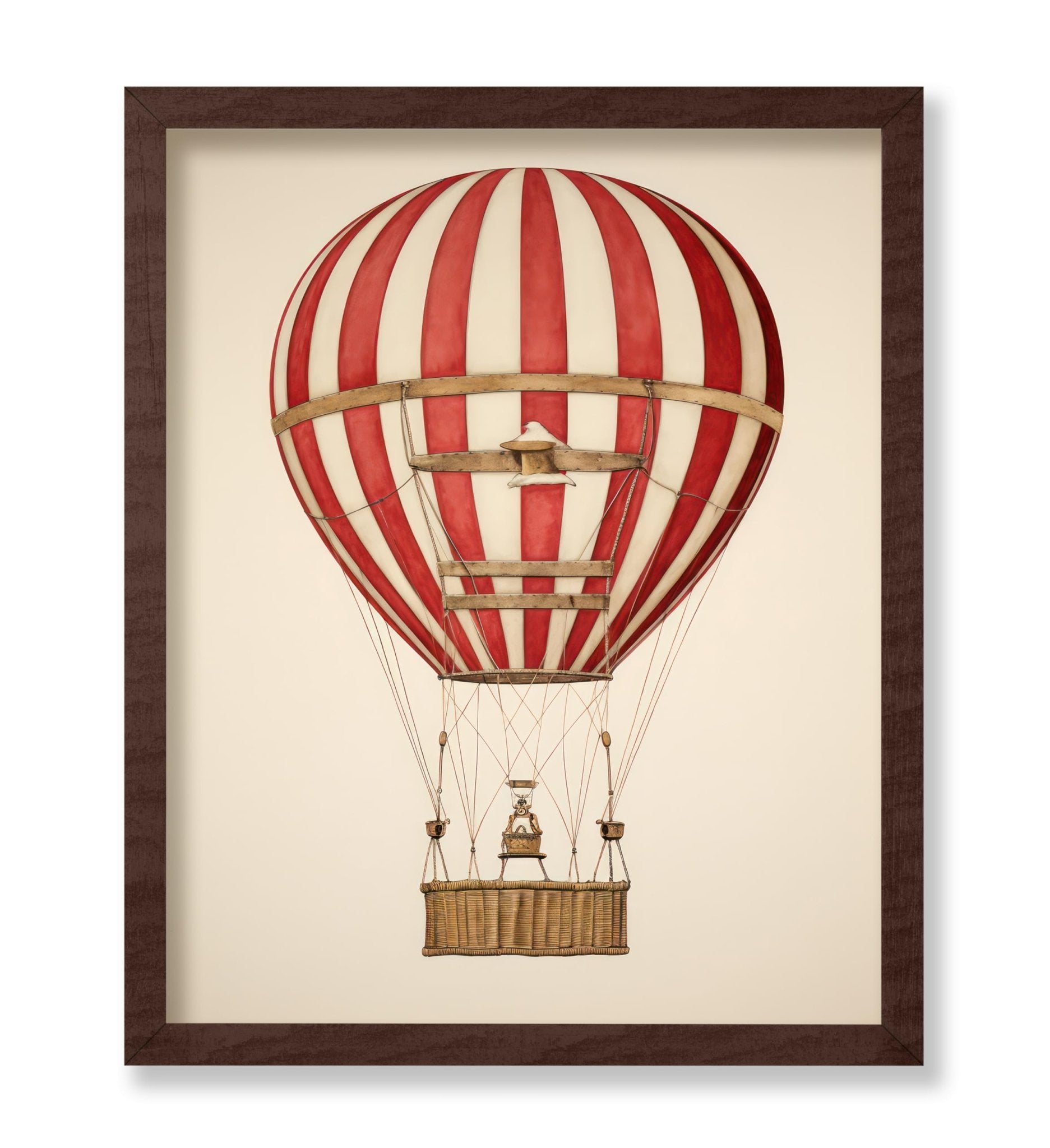 Striped Hot Air Balloon