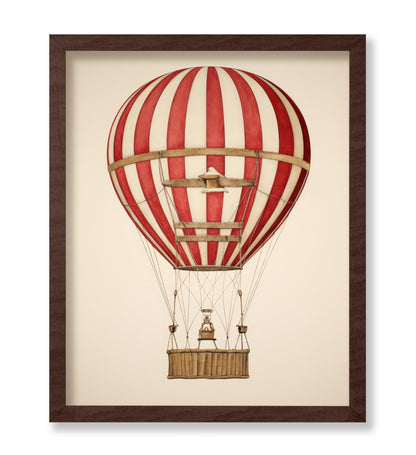 Striped Hot Air Balloon