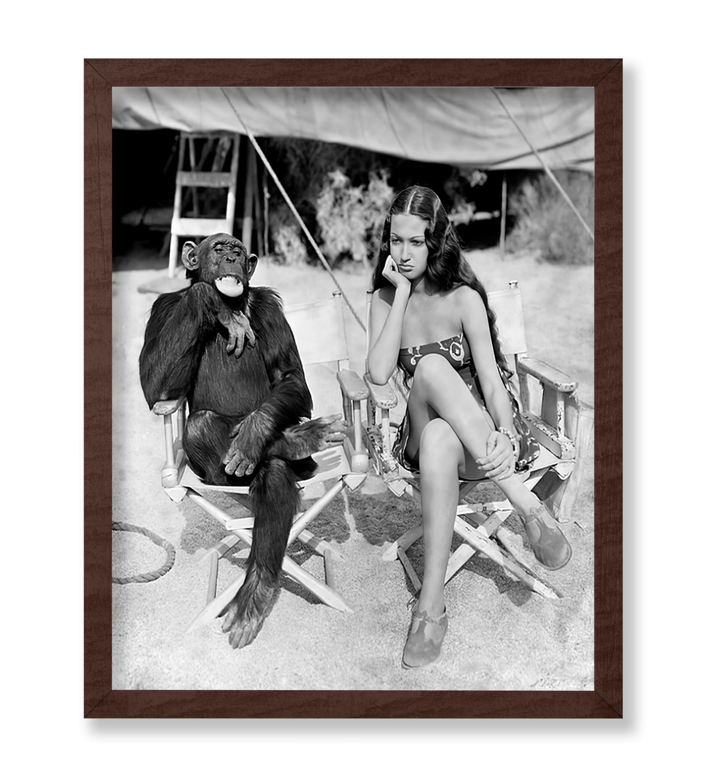 Dorothy Lamour and Jiggs the Chimpanzee