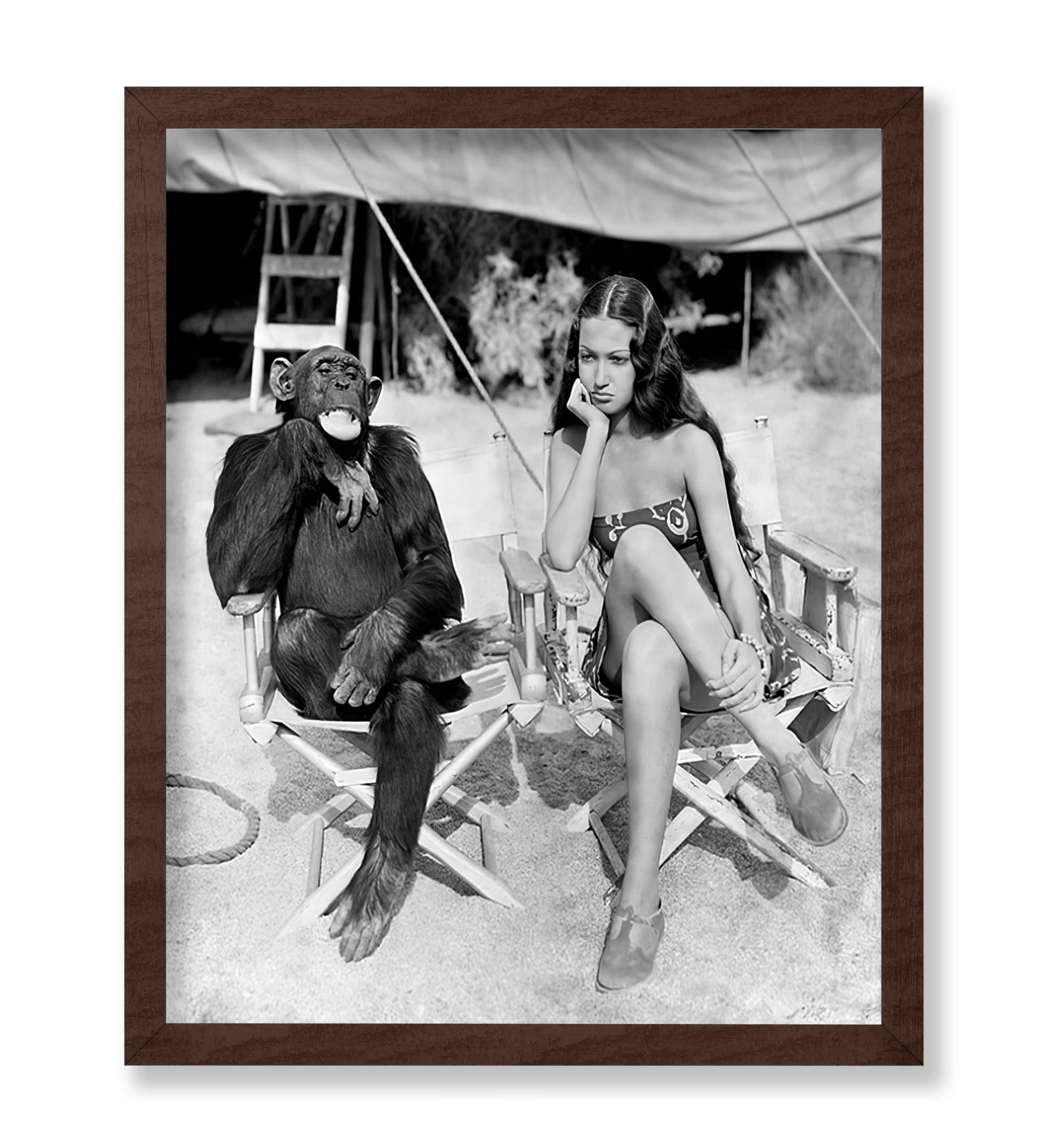 Dorothy Lamour and Jiggs the Chimpanzee