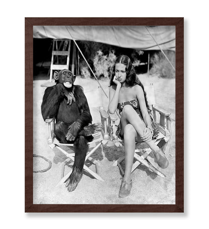 Dorothy Lamour and Jiggs the Chimpanzee