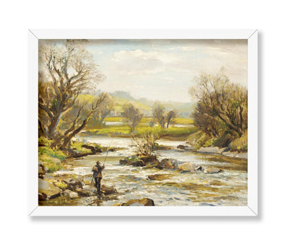 Man Crossing River