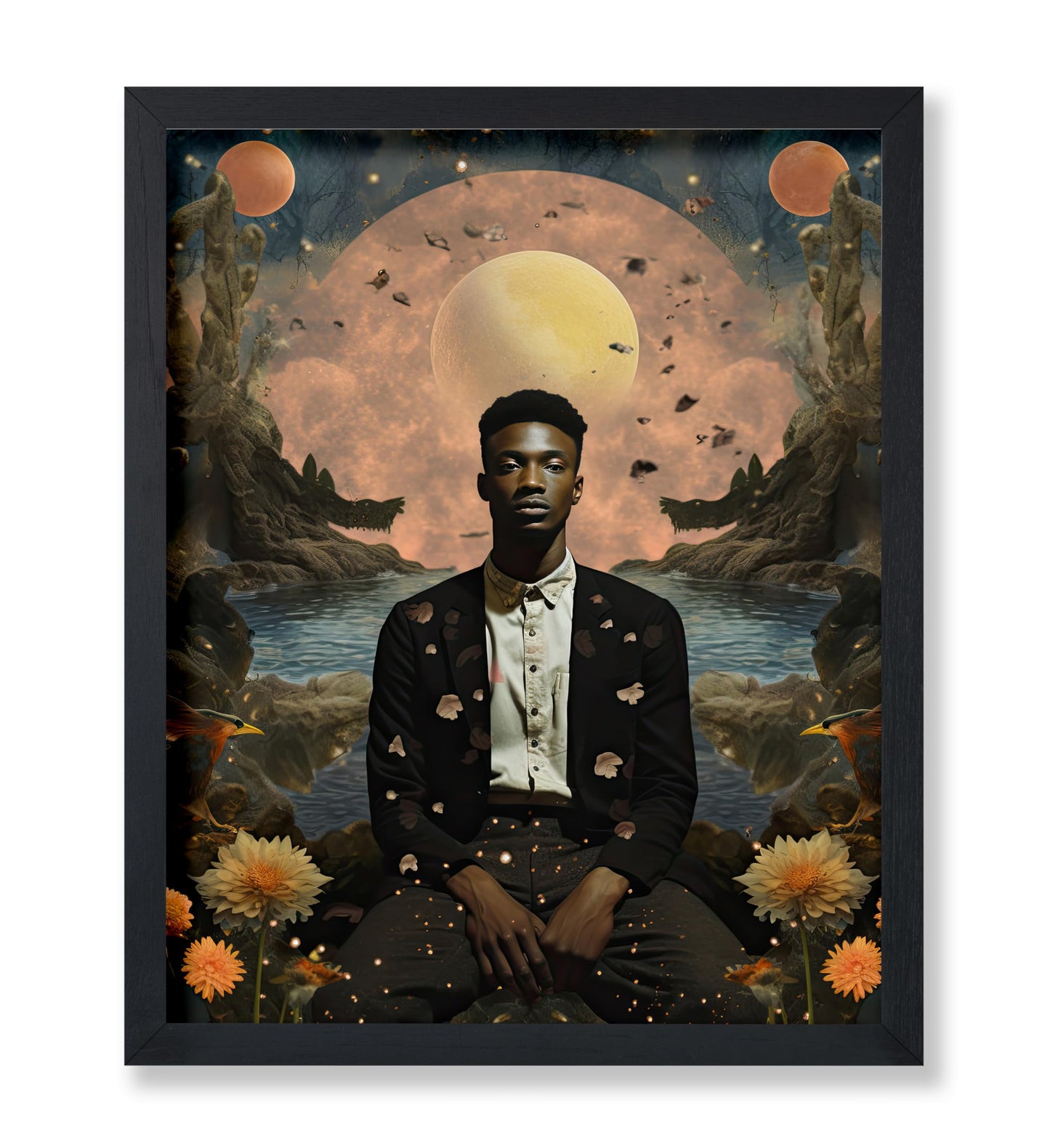 Trippy African American Man