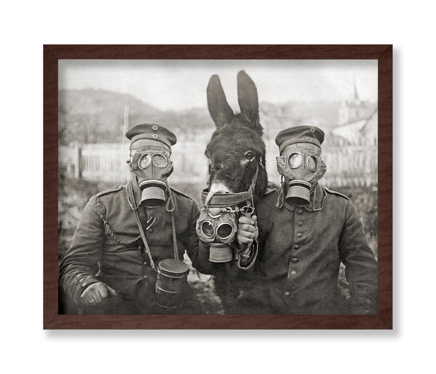 Donkey And Two Soldiers