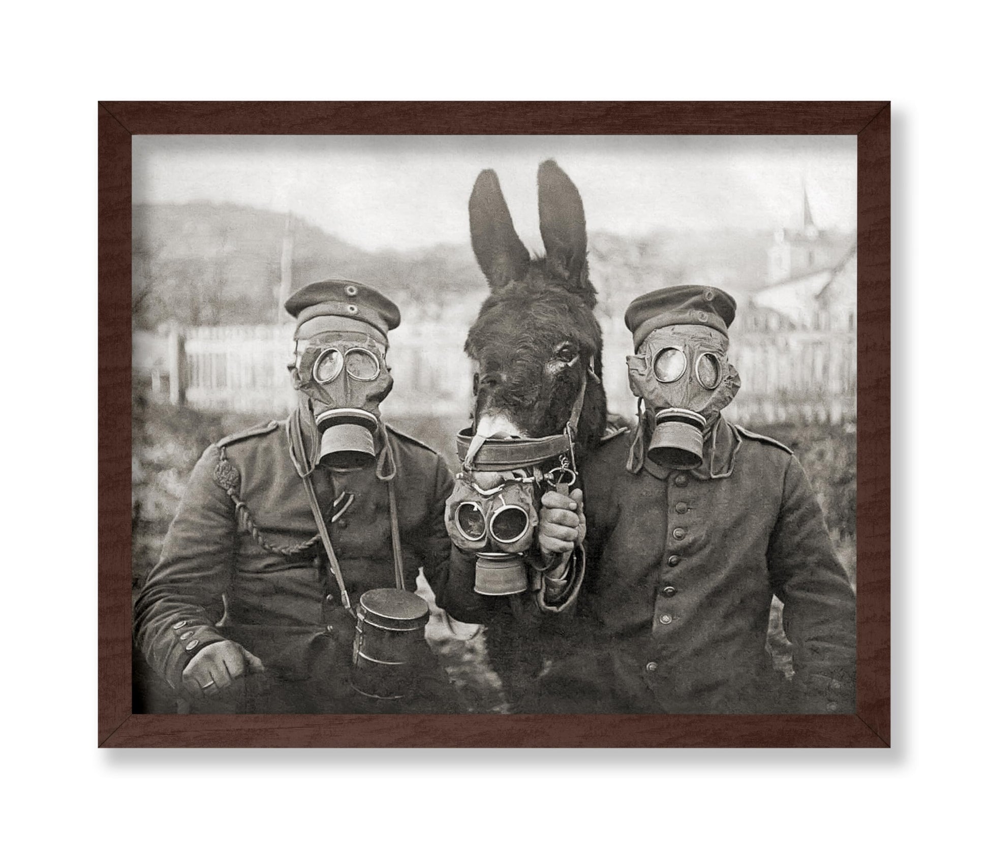 Donkey And Two Soldiers