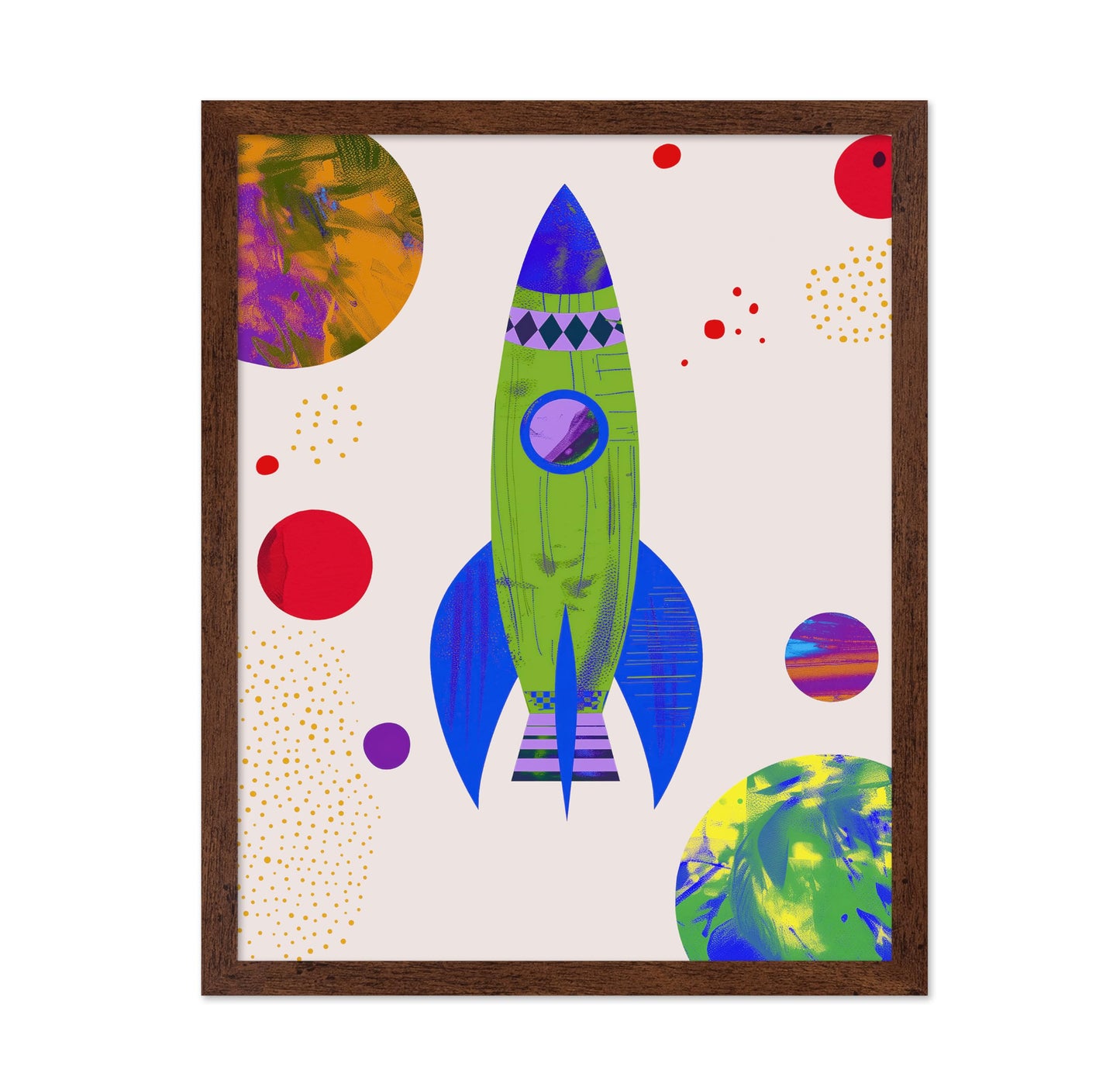 Whimsical Space Rocket No2
