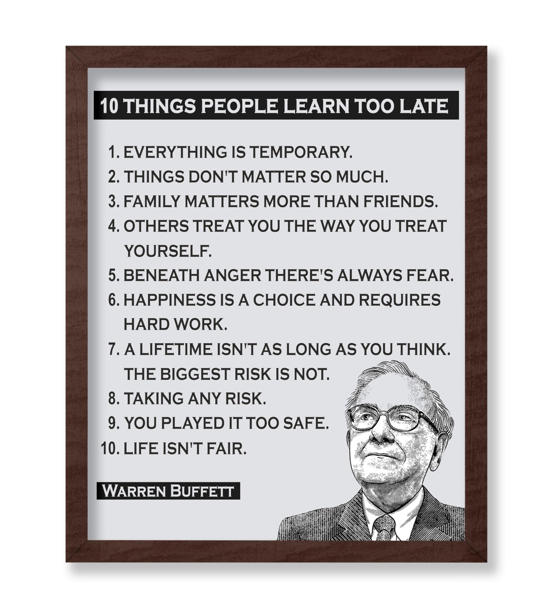 Things People Learn Too Late
