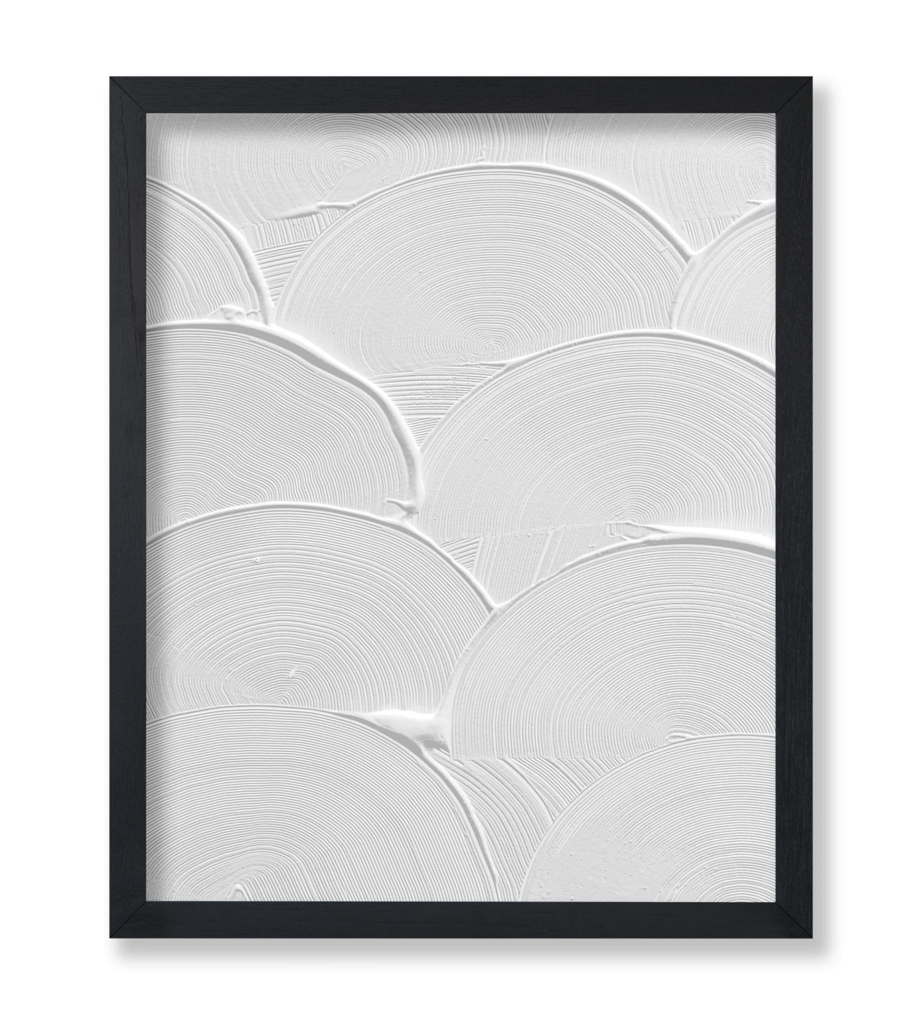 White Curve Brush Stroke