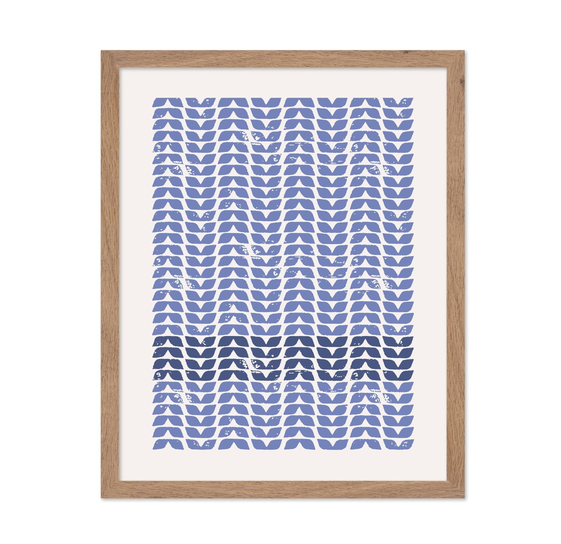 Blue Leaves Pattern