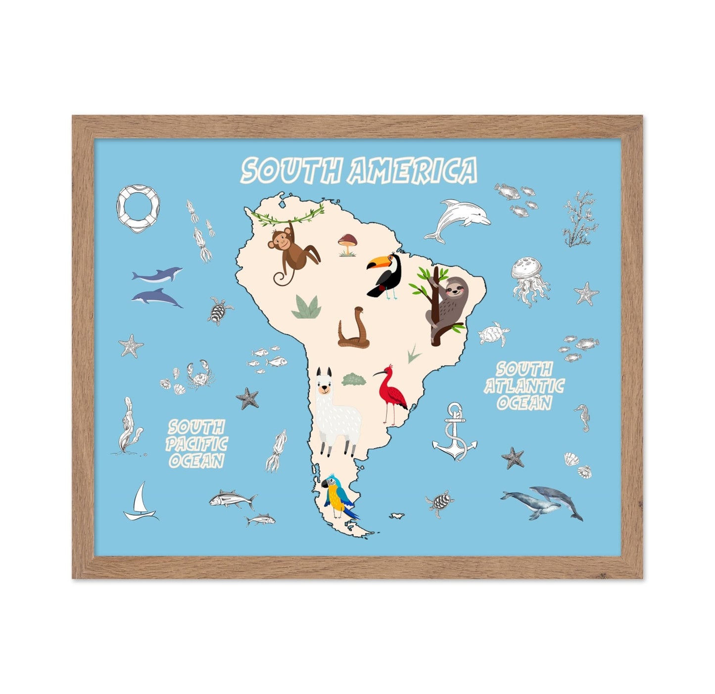 Animal Map of South America