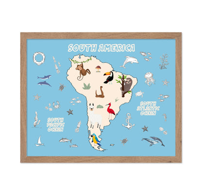 Animal Map of South America