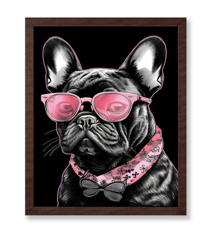 French Bulldog in Pink Sunglasses No1