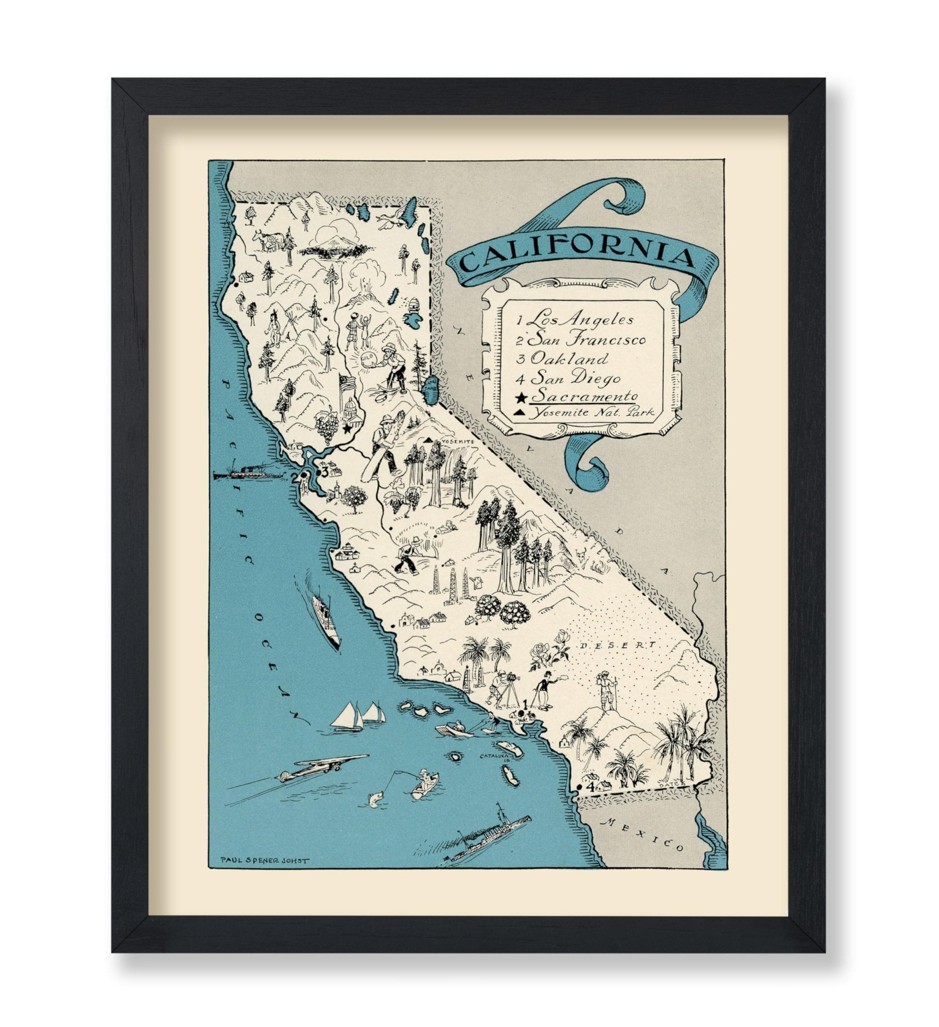 California Pictorial Map