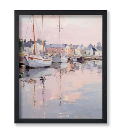 Sailboats in Harbor No2