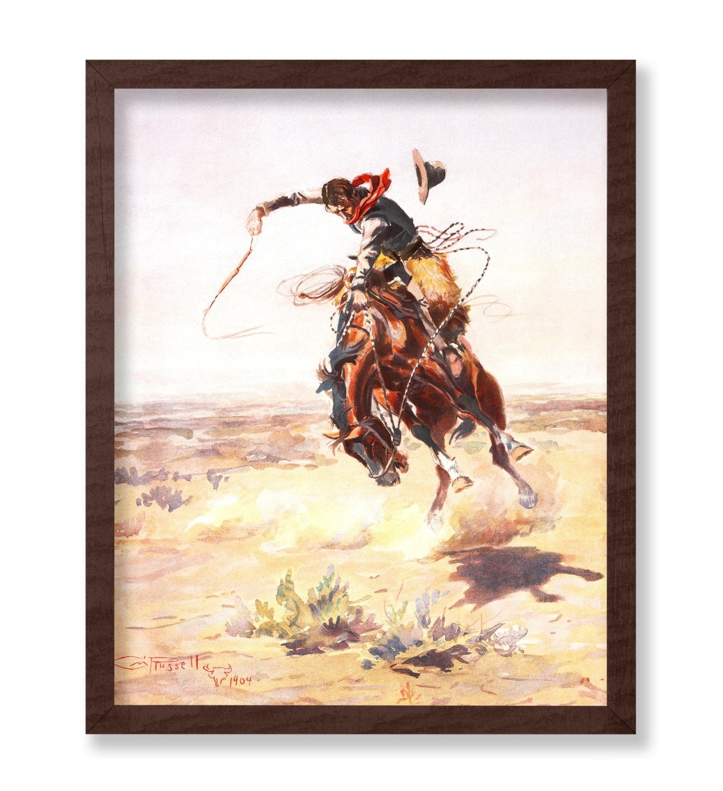 Charles Marion Russell - A Bad Hoss No2