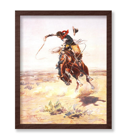 Charles Marion Russell - A Bad Hoss No2