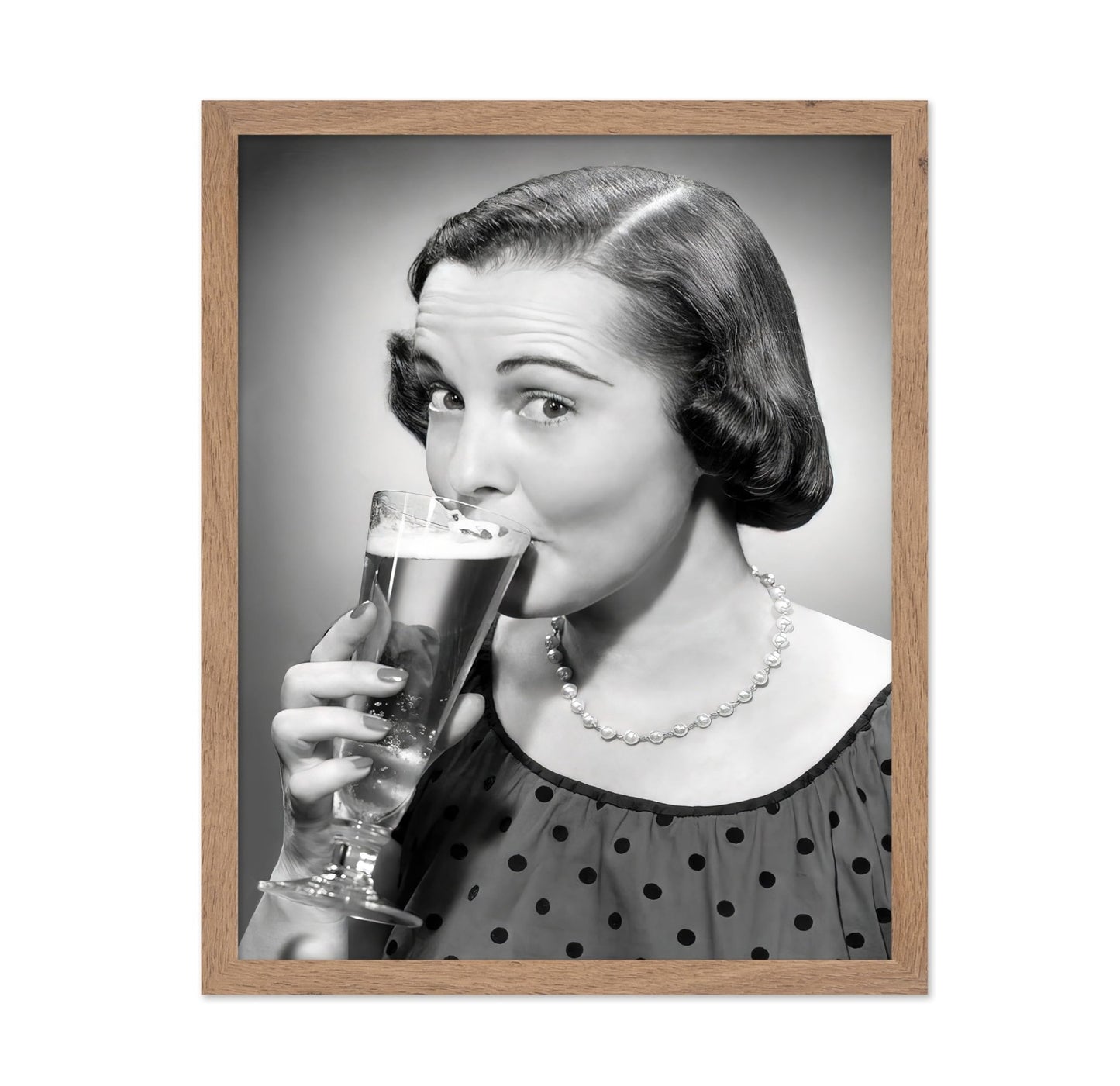 Woman Drinking Beer