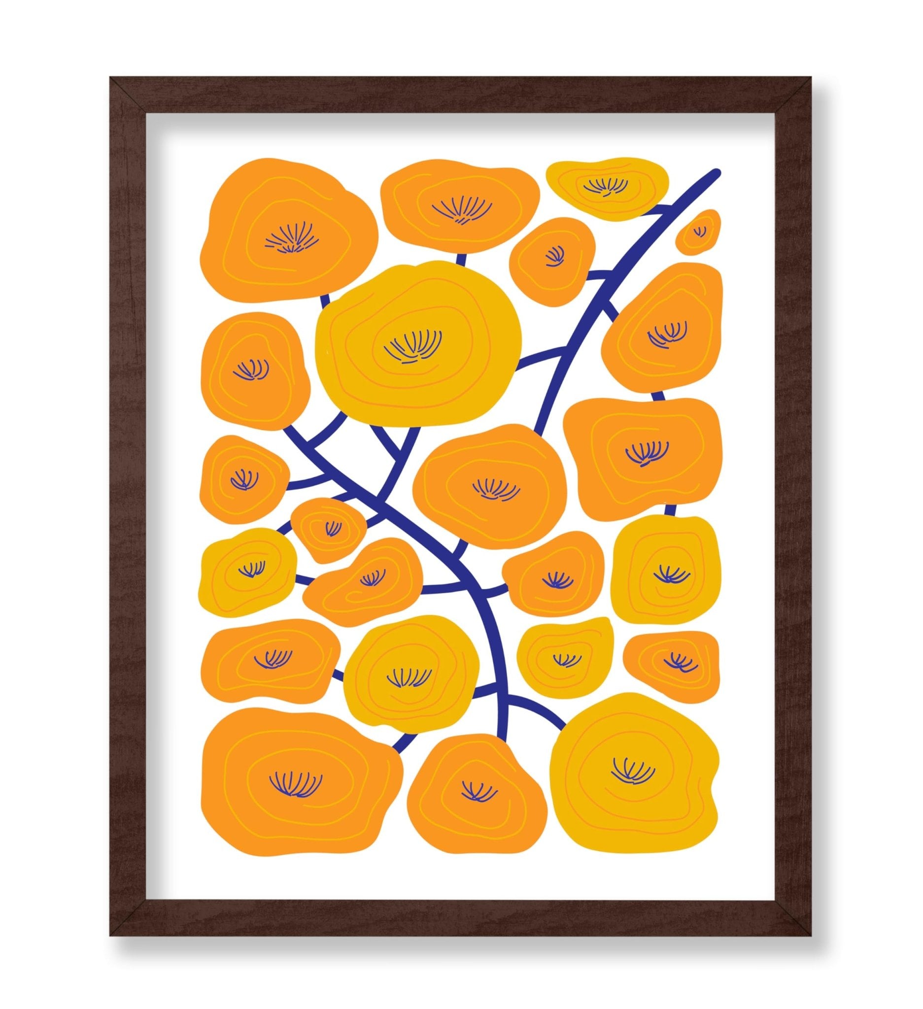 Abstract Yellow Floral