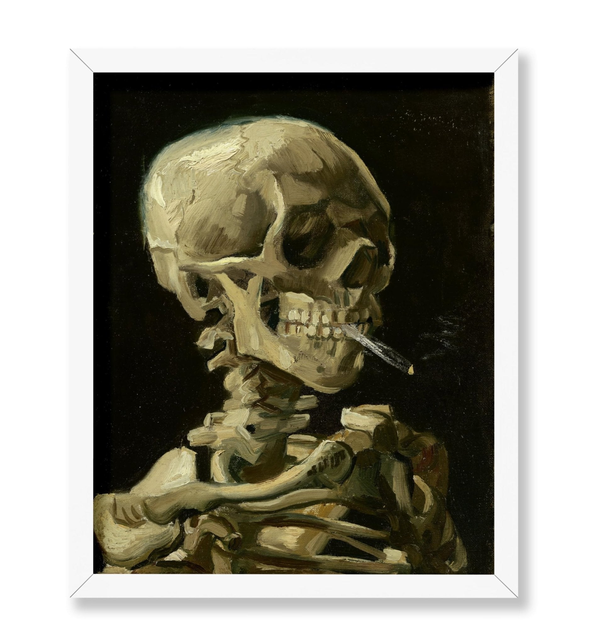 Van Gogh - Skull of a Skeleton with Burning Cigarette