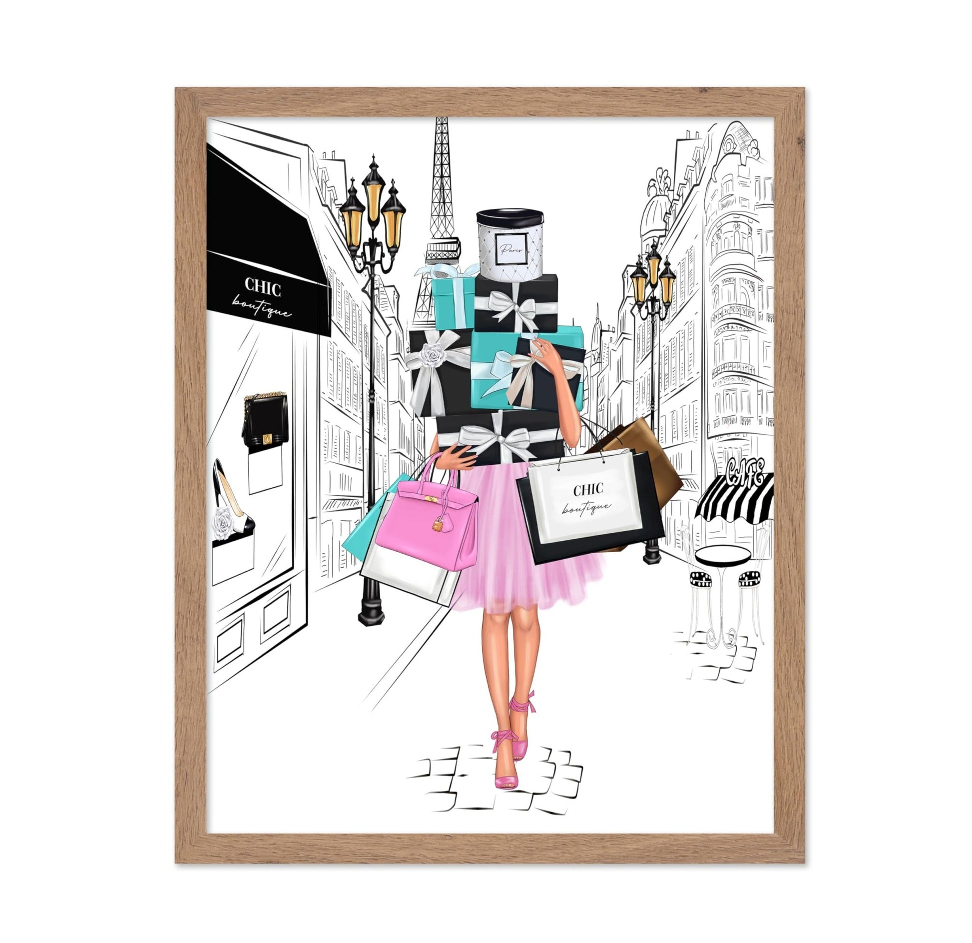 Lady with Shopping Bags No2