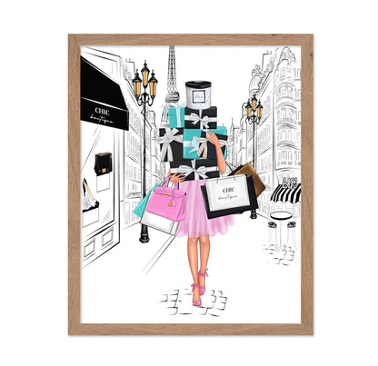 Lady with Shopping Bags No2