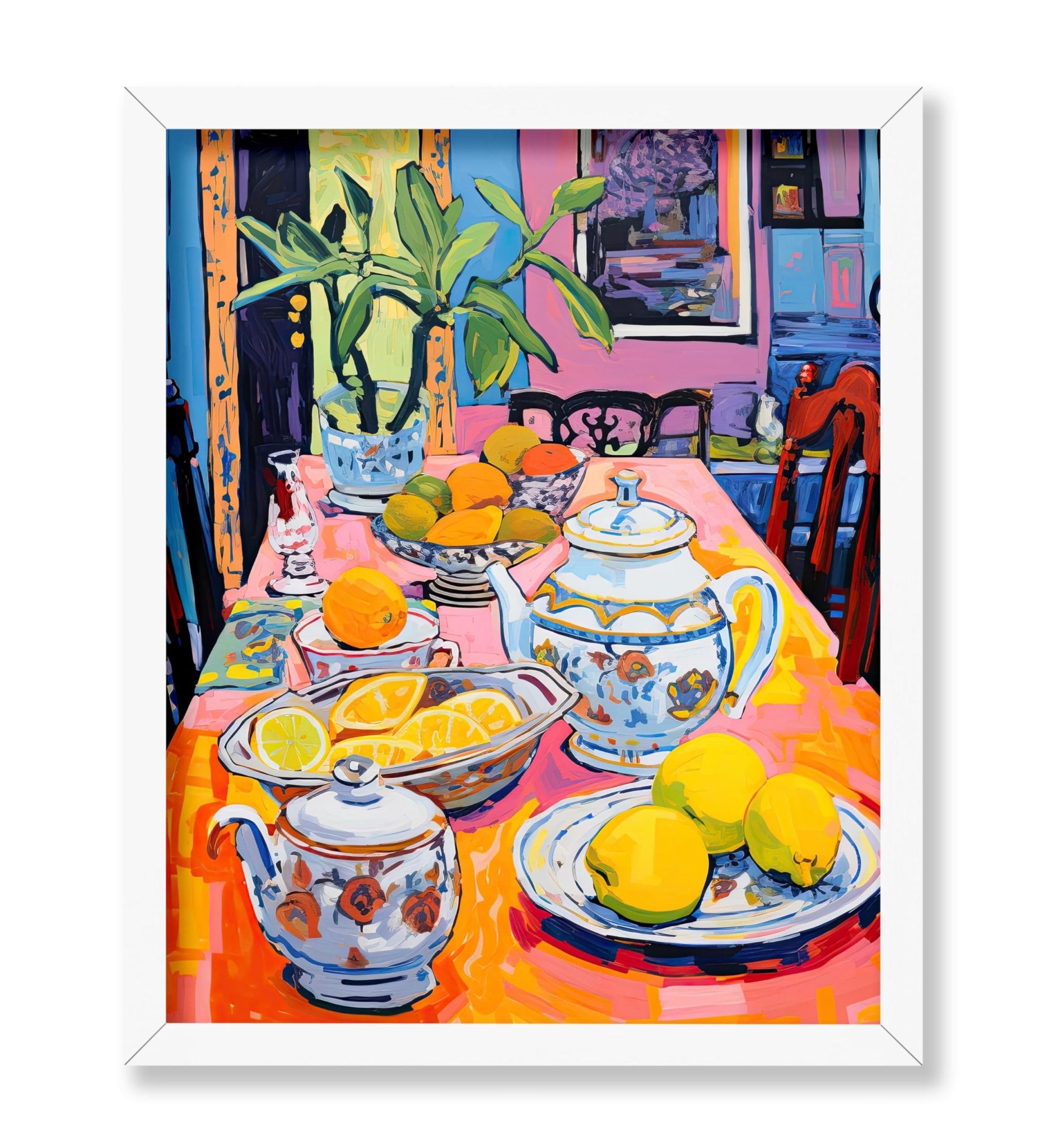 Fruits and Teapot