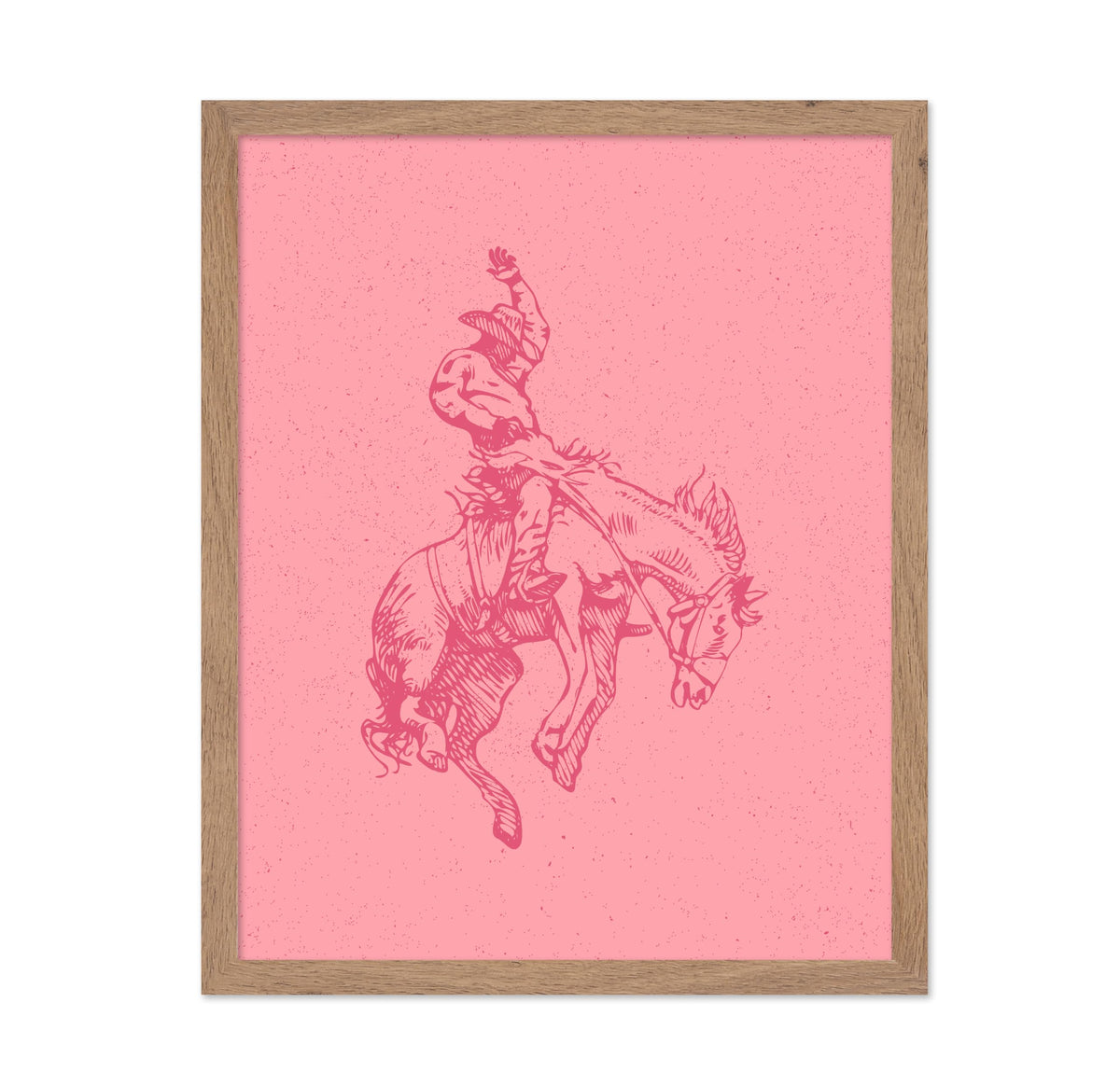 Pink Cowboy Horseback