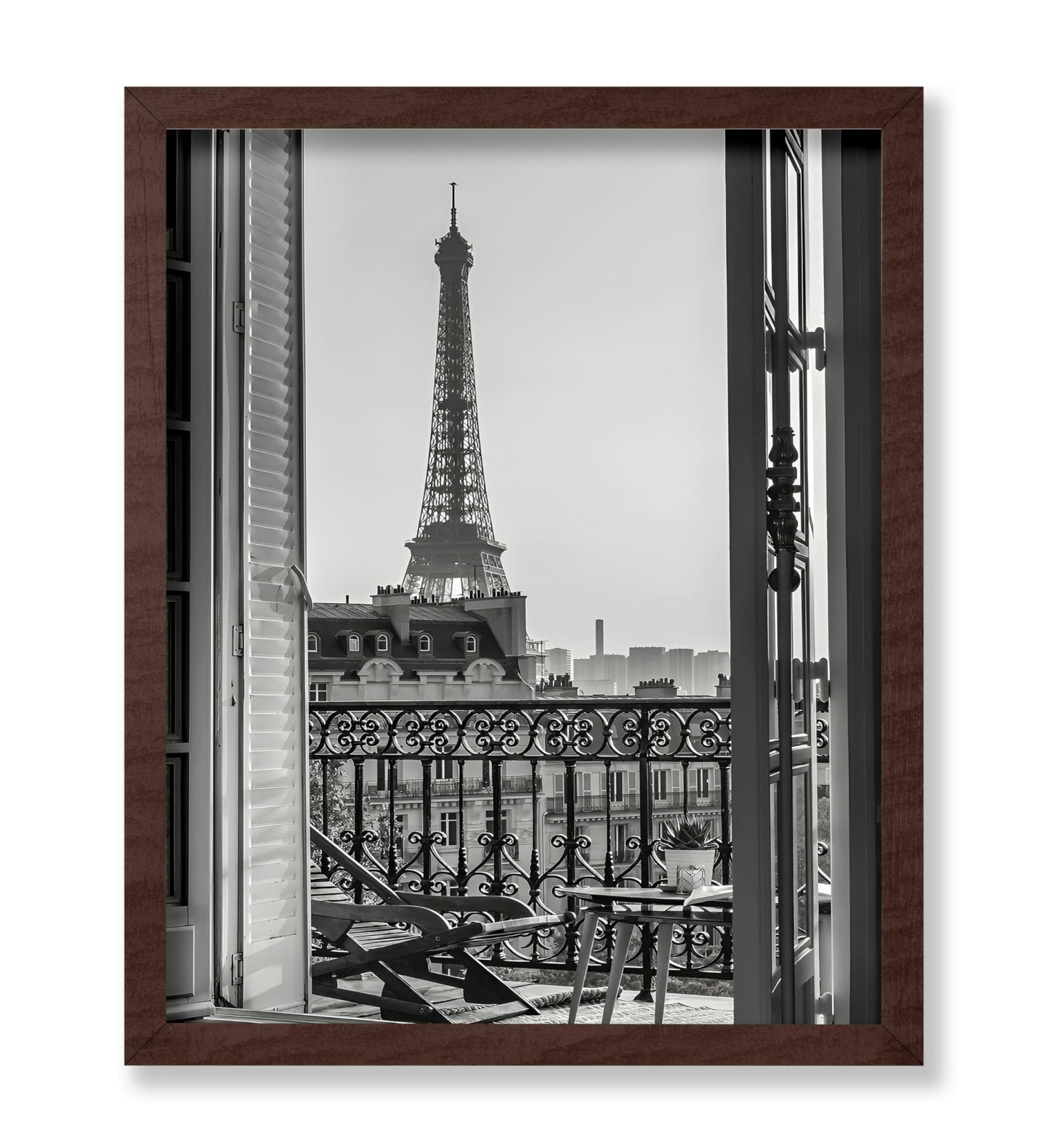Eiffel Tower View from Balcony