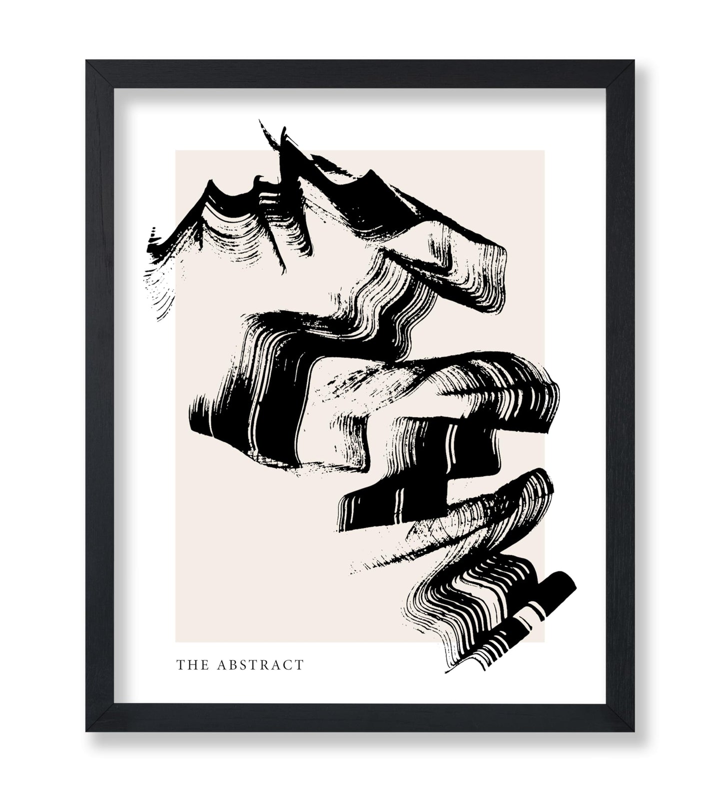Black Brush Strokes No5