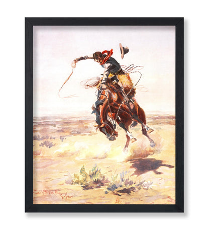 Charles Marion Russell - A Bad Hoss No2