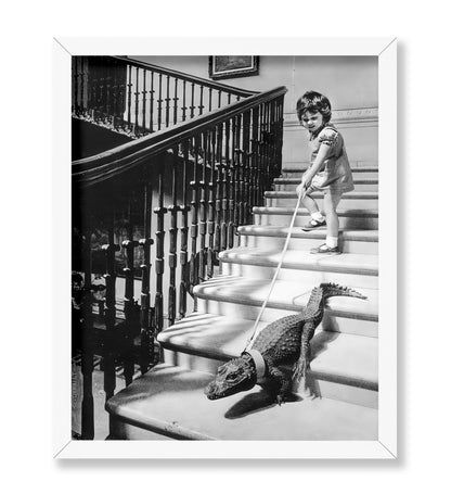 Little Girl and Alligator