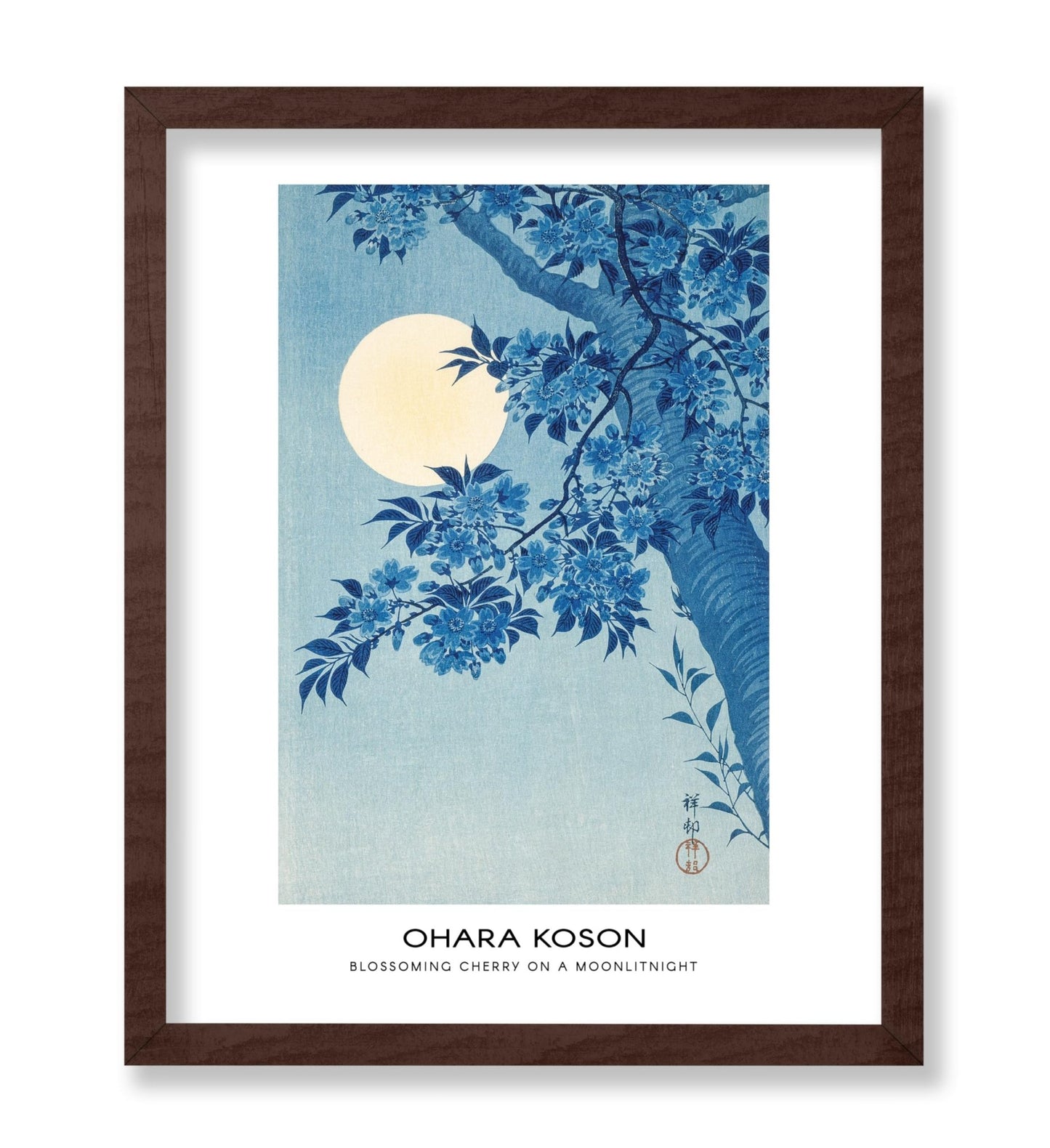 Ohara Koson - Blossoming Cherry on a Moonlit Night